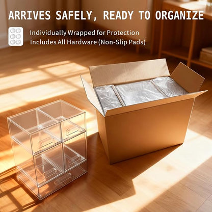Baby Bottle Organizer, Large Capacity Stackable Acrylic Storage - Image 7