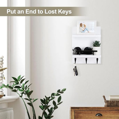Key Holder Wall Mount, Mail Shelf Decor - Image 5