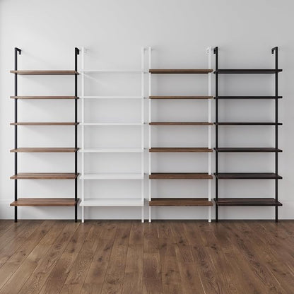 Nathan James Theo 6-Shelf Tall Bookcase, Wall Mount Bookshelf - Image 9