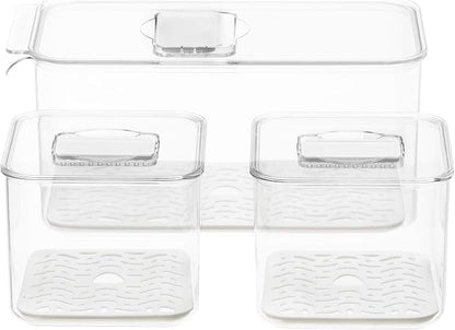 iPEGTOP Fridge Produce Saver Food Storage Bin Containers, Stackable - Image 8