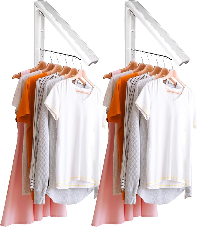 InstaHanger - Wall Mounted Drying Rack - The Original Collapsible Clothes by InstaHANGER