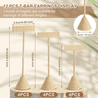 Marsui 12 Pcs Earring Display Set Earring T Bar Display Earring Holders - Image 2