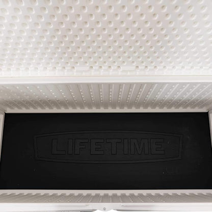 LIFETIME Outdoor Storage Deck Box, 130 Gallon, Arctic White, UV-Protected - Image 12