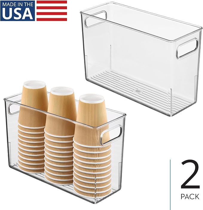 iDesign Tall Plastic Storage Bin - Image 2