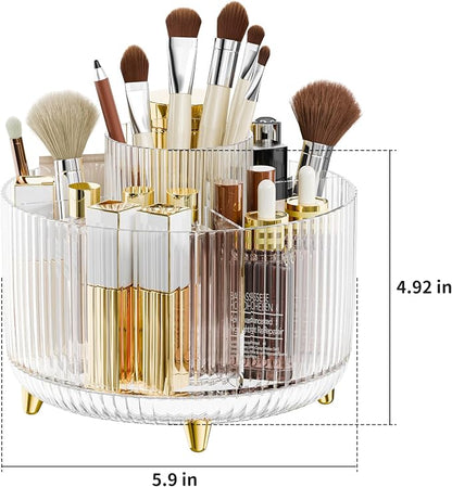 360° Rotate Makeup Brush Holder Organizer, Makeup Organizers Countertop - Image 4