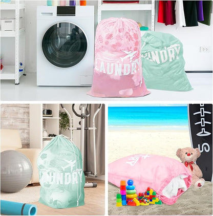 2 Pack Large Mesh Laundry Bag, Heavy Duty Laundry Bags - Image 7