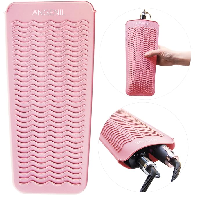 ANGENIL Heat Resistant Silicone Flat Iron Mat Pouch, - Image 6