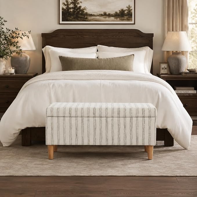 HomePop Malmo 36" Storage Bench - Image 4