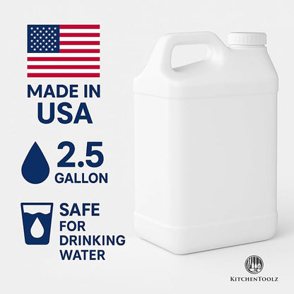 kitchentoolz 2.5 Gallon Water Jug – Heavy-Duty HDPE Carboy - Image 7