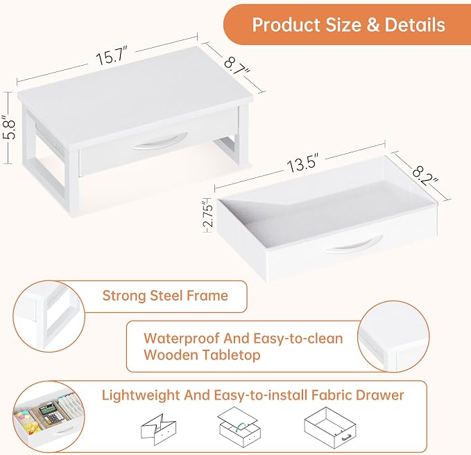 Desk Organizers and Accessories, Computer Monitor Stand Riser - Image 6