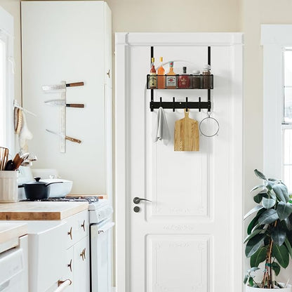 LUCYCAZ Over The Door Hooks Organizer, Back Door Storage - Image 6
