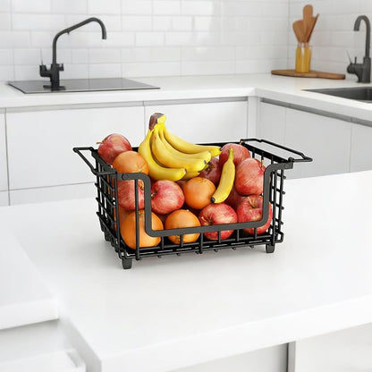 1 Pack Stackable Metal Wire Vegetable Fruit Basket by Unknown