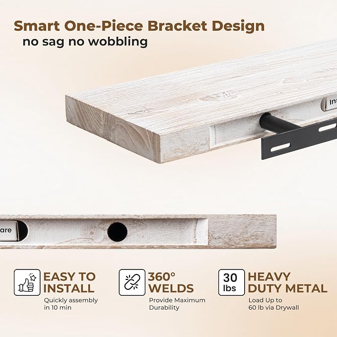 Axeman Floating Shelves for Wall - Image 4