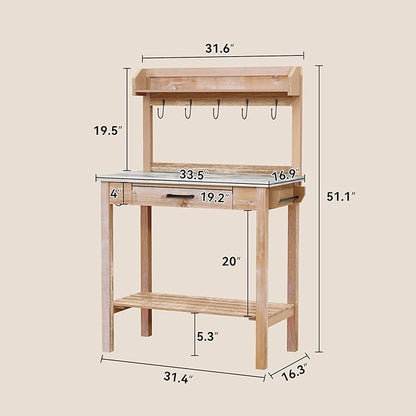 HOLTICO Outdoor Potting Bench Table - Image 6