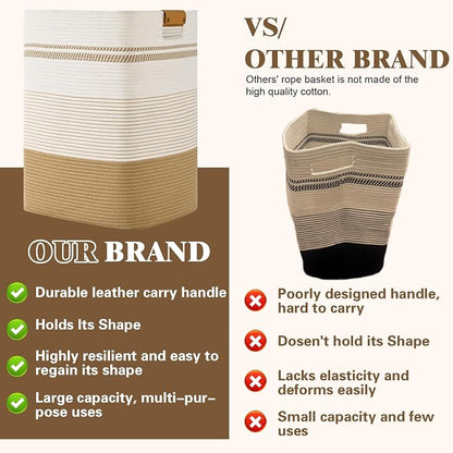 Laundry Hamper, 75L Tall Laundry Basket - Image 4
