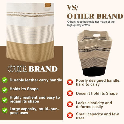 Laundry Hamper, 85L Tall Laundry Basket - Image 5