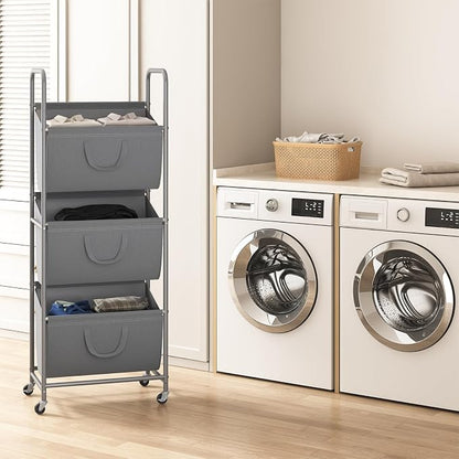 ELYKEN 120L Vertical Rolling Laundry Hamper - Image 8