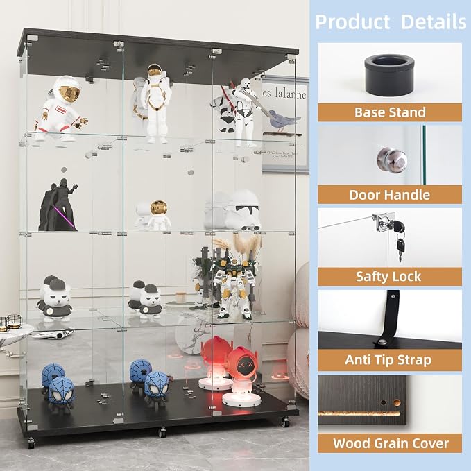 Beauty4U Glass Display Cabinet - Image 3