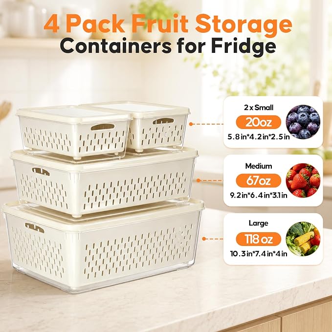 JSCARES Fruit Storage Containers - Image 2