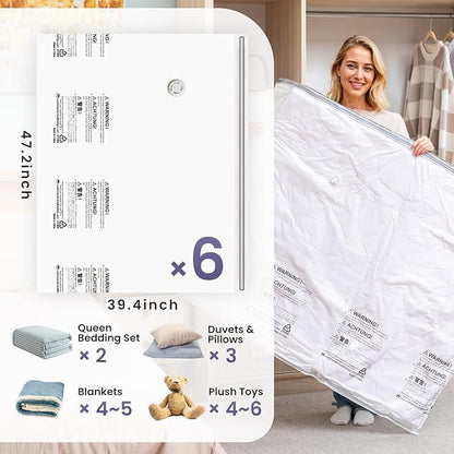 TAILI 6 Pack Vacuum Storage Bags - Image 3