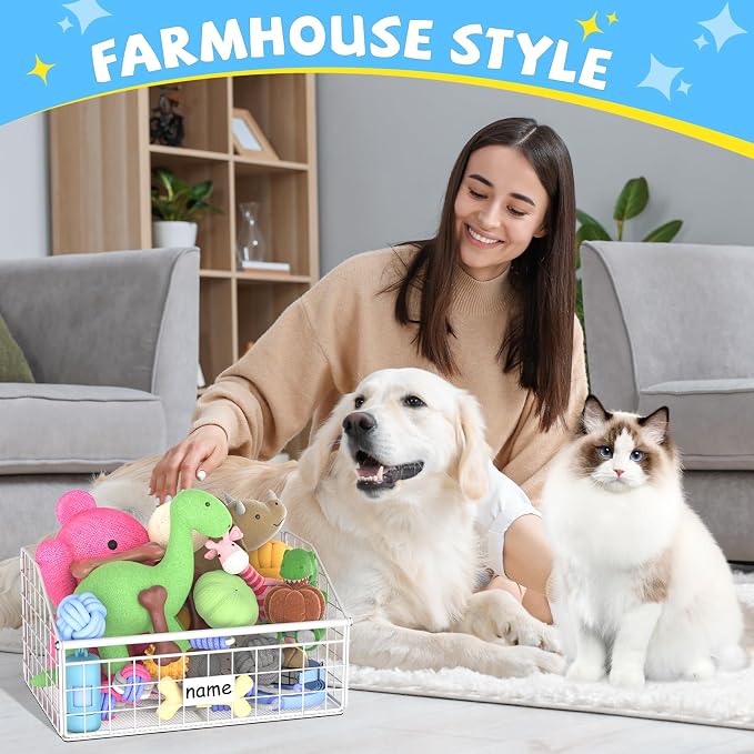 Kaiferty Indestructible Dog Toy basket, Small Toy Box - Image 6