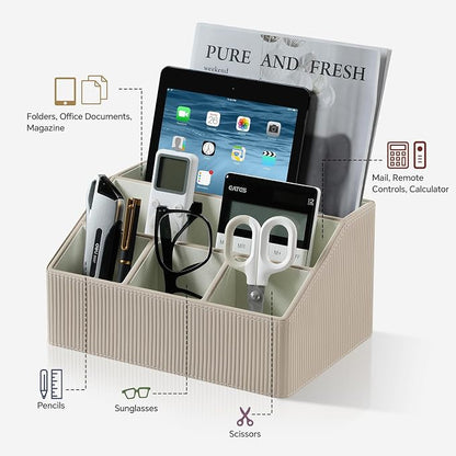 Remote Control Holder with 5 Compartments - Image 3