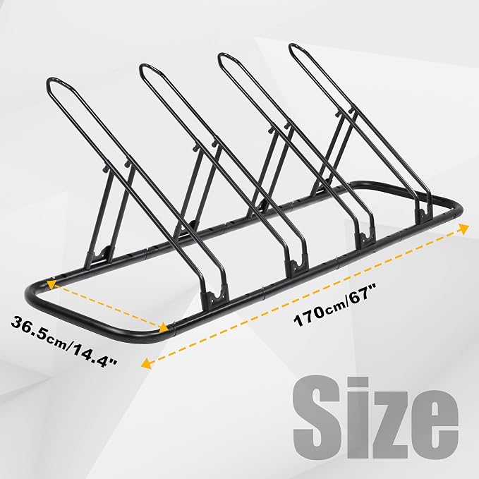 CyclingDeal Bicycle Floor Parking Rack Stand - Image 5