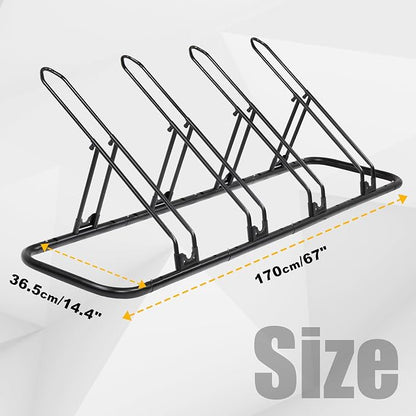 CyclingDeal Bicycle Floor Parking Rack Stand - Image 5