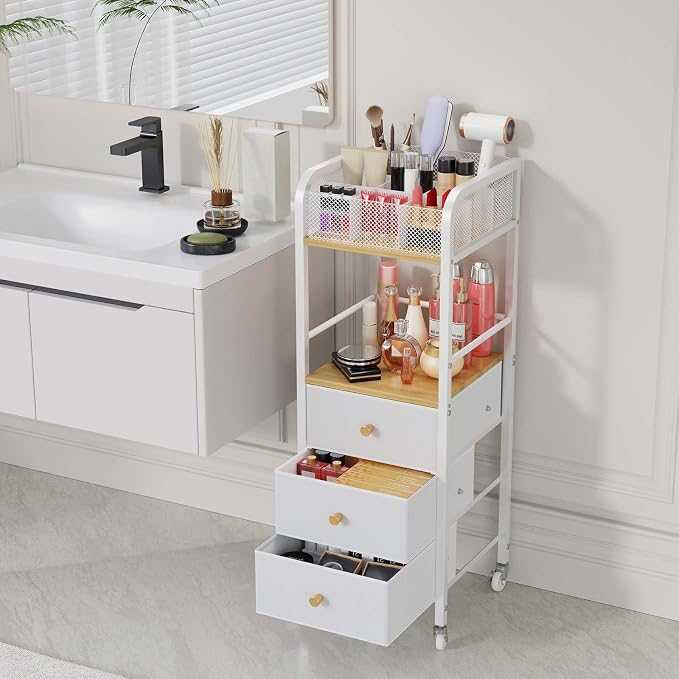 HapiRm Rolling Makeup Cart Organizer - Image 8