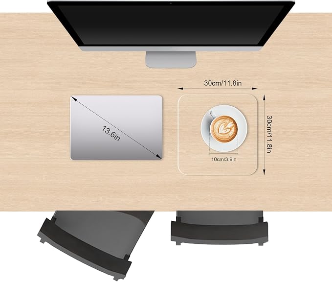 Clear Desk Mat, Non-Slip PVC Desk Protector Mat - Image 2