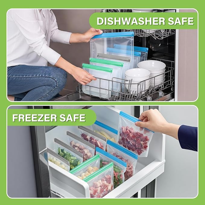 6Pack Gallon Freezer Bags, Lock Bags - Image 3