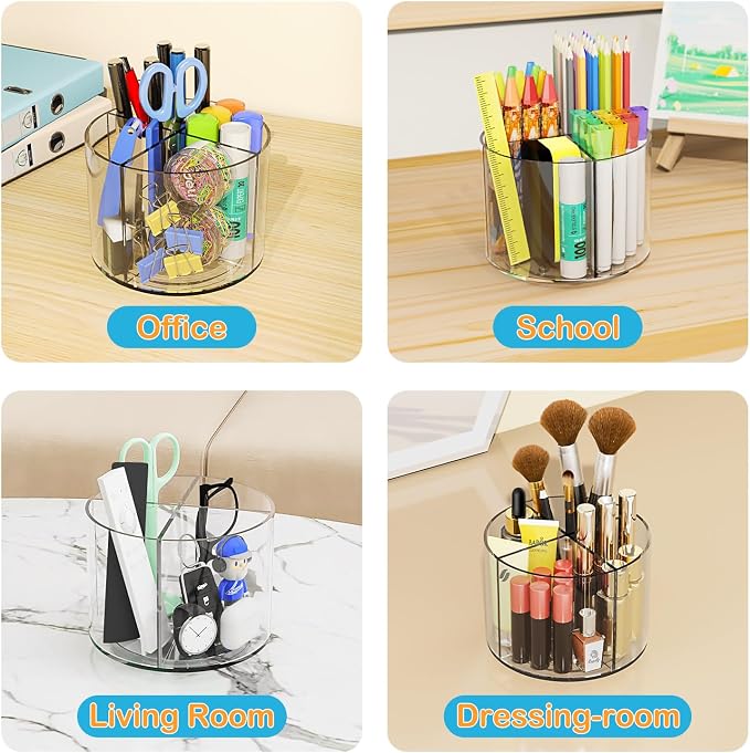 Acrylic Pen Holder, 360 Degree Marker Organizer - Image 7