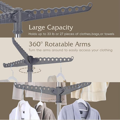 Beaudaily Clothes Drying Rack, Foldable 74.8-Inch Laundry Drying Rack, Indoor 2 - Image 5