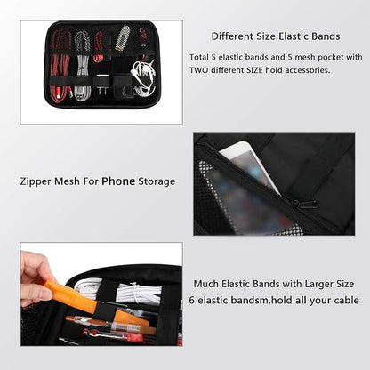 MATEIN Travel Electronics Organizer Case, Large Cable Storage Bag, Carrying Case - Image 5