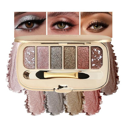 Glitter Eyeshadow Palette, Ultra-Shiny Sparkle Shimmer Eye Shadow by Unknown