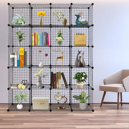 20 - Cube Organizer: Wire Cube Storage by Unknown