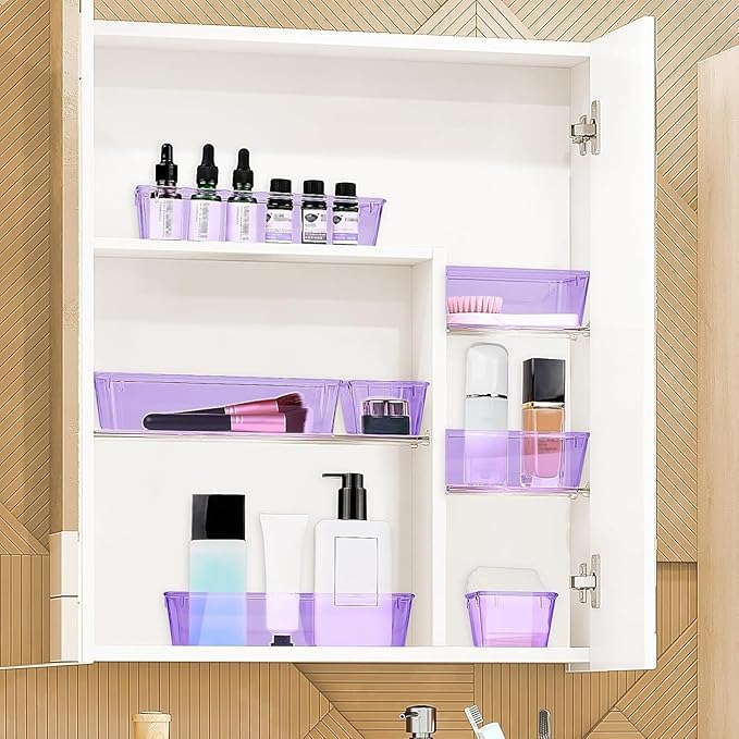 10 PCS Drawer Organizer Set, 4 Varied Size Bathroom and kitchen Drawer cabinet - Image 6
