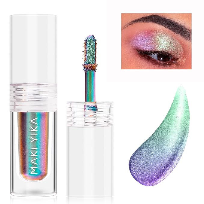 MAKI YIKA Glitter Liquid Eyeshadow Chameleon Metallic Eyeshadow MultiColor by MakiYikaBeauty