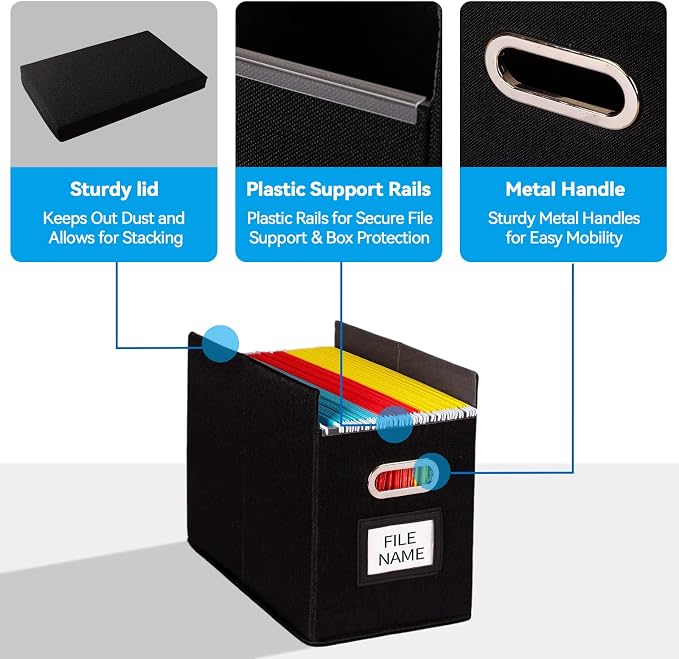 4 Pack Hanging File Folders Organizer - Image 5