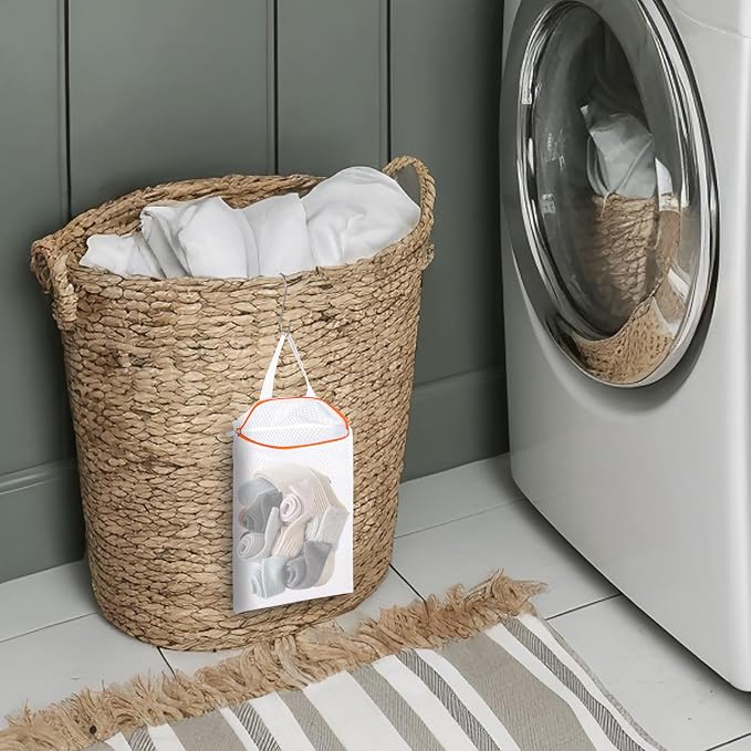 2-Pack Hanging Mesh Laundry Bags - Image 8