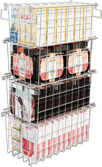 Freezer Organizer Bins by KIKIBRO