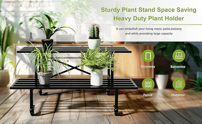 Zhongma 2 Tier Sturdy Metal Plant Stand - Image 2