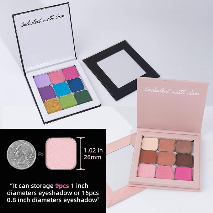 Black & Pink Empty Magnetic Makeup Palette - Image 6