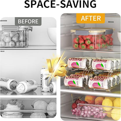Drink Organizer for Fridge, Soda Can Organizer Dispenser for Refrigerator - Image 3