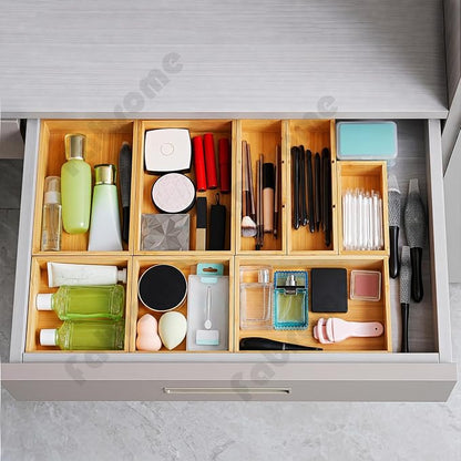 Fabsome Drawer Organizer, Small Wooden Container Tray - Image 2