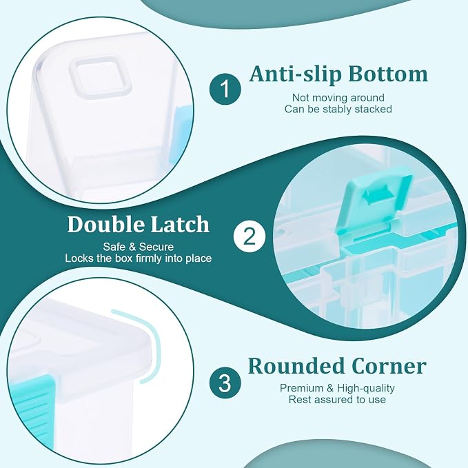 BTSKY Clear Plastic Dividing Storage Box - Image 9