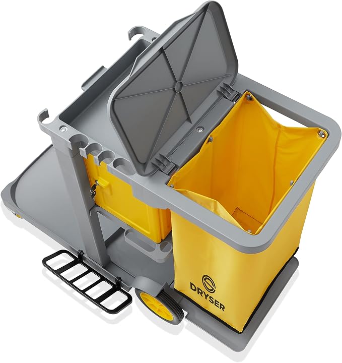 Dryser Commercial Janitorial Cleaning Cart on Wheels - Image 3