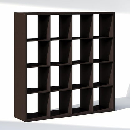 Furinno Cubic 16-Cube Closet Organizers and Storage, Dark Oak | Extra Thick - Image 7