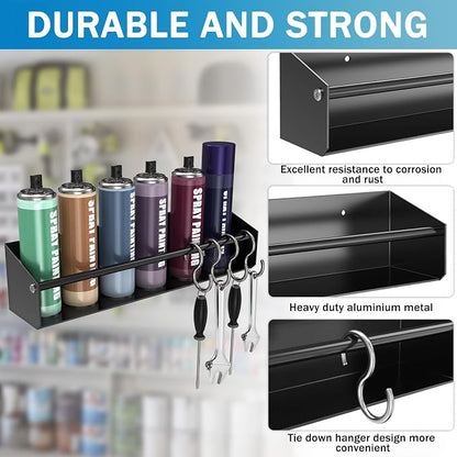 Black Wall Mount Spray Can Holder - Image 5