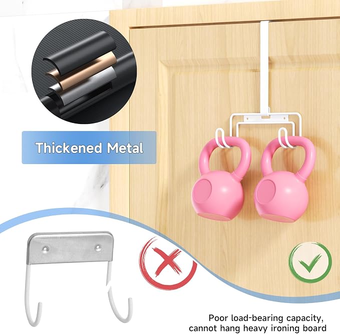 Over The Door & Wall Mount Ironing Board Hanger - Image 8